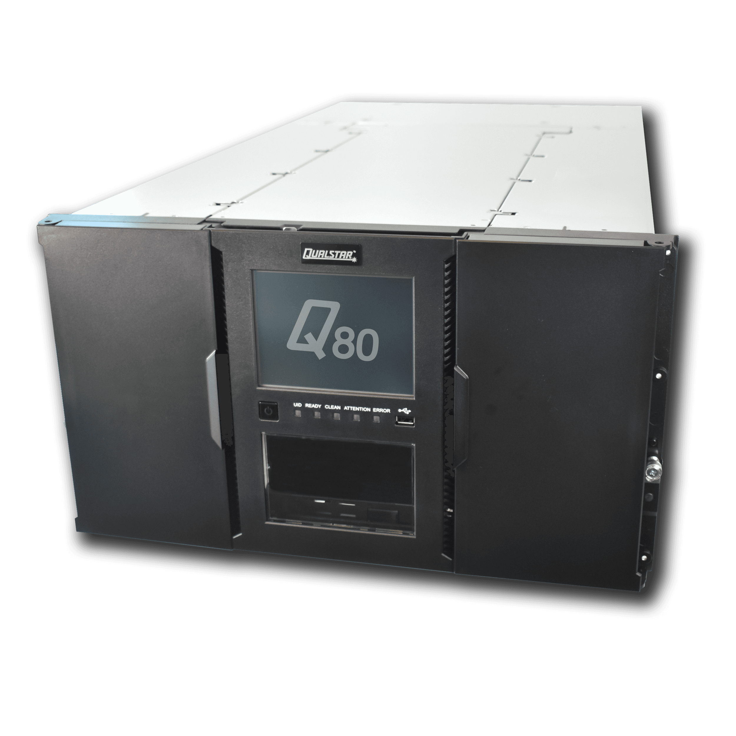 Qualstar Q80 enterprise tape library side view